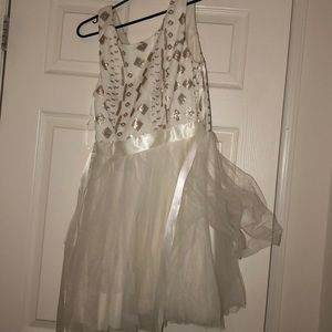 White Sequin dress